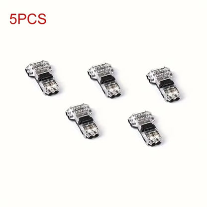 5/10Pcs 2Pin Pluggable Wire Connector Quick Splice Electrical Cable Crimp Terminals for Wires Wiring 8-22AWG LED Car Connectors