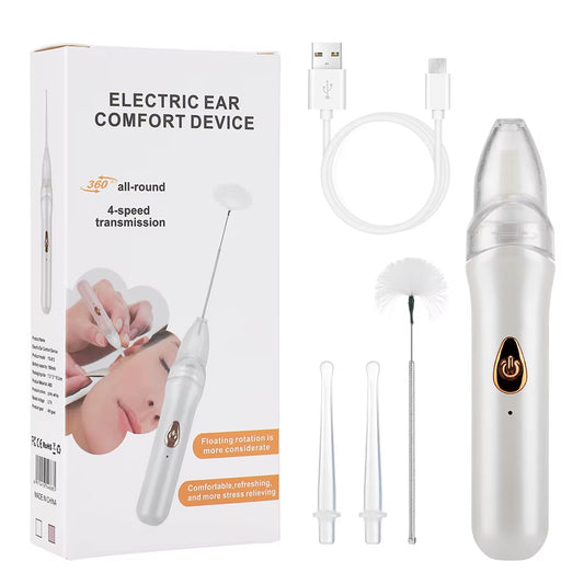 Electric Visual Ear Spoon Rechargeable LED Luminous Ear Clean Tool Ear Waxsuction Device for Children Adults